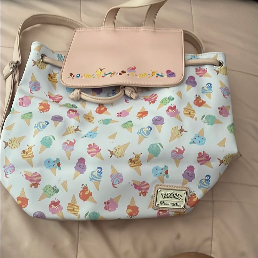 Loungefly Pokemon Pastel Ice Cream Cone Bag rare find